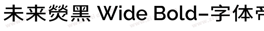未来熒黑 Wide Bold字体转换
